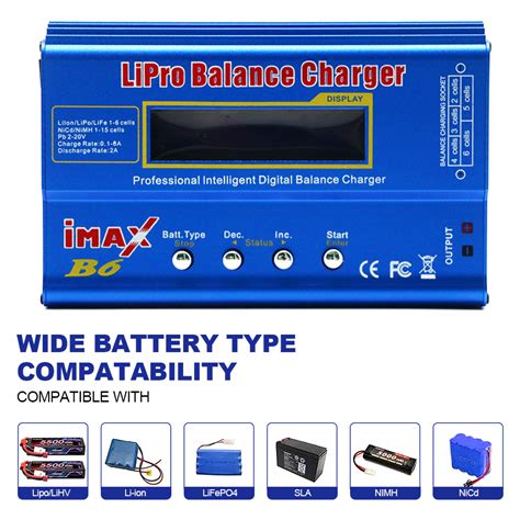 IMAX B6 80W Lipo Charger T Tamiya XT60 Plug For NiMh Li Ion Ni Cd Lipo