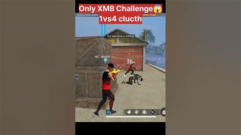 Free Fire🔥ରେ😯only Xm8 Challenge😱1vs4 Clucth🤬ହେଲା କି ନାହିଁ ଦେଖନ୍ତି