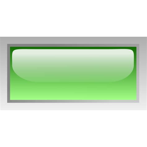 Rectangular shiny green box vector clip art | Free SVG