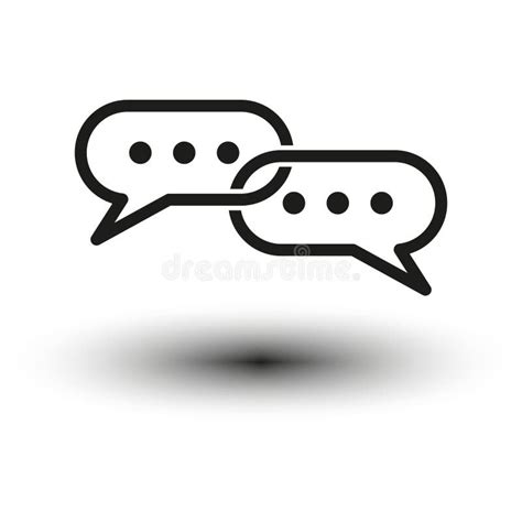 Chat Bubbles Icon Conversation Symbol Vector Illustration Eps 10 Stock Vector Illustration