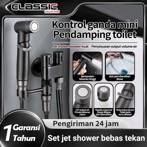 HITAM Jet Shower Bidet Toilet Spray Bidet Black Closet Bidet 304 Jet