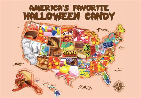 This Most Popular Halloween Candy By State Map Will Help You Choose The