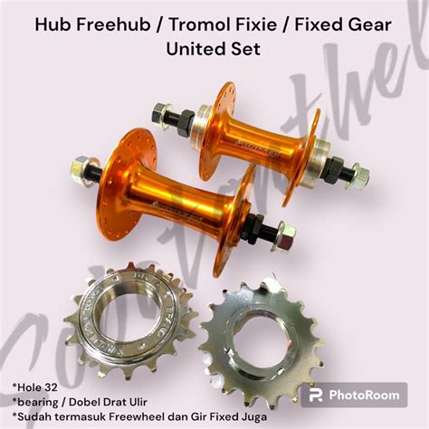 Jual Hub Bosh Tromol Fixie Fixed Gear United Bearing Hole 32