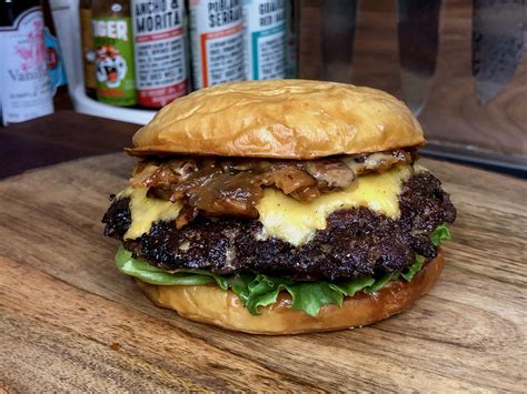 Burger night! Tonight’s special had house ground double smash patties