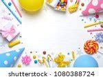image  birthday party background  stars  balloons