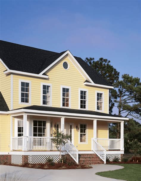 Popular Yellow House Exterior Design Ideas 34 Yellow House Exterior