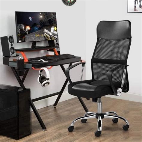 Kewin Chaise Bureau Ergonomique En Maille Fauteuil De Bureau Hauteur