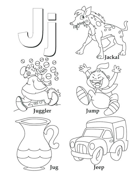 Letter J Coloring Page At Free Printable Colorings