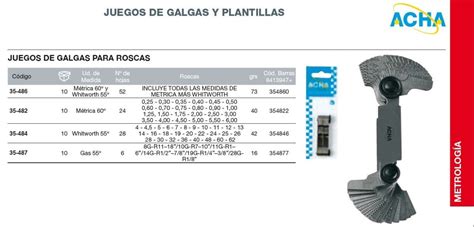 Peine De Roscas Combinado Piezas Acha Girodi En