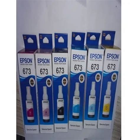 Epson T673 6 Ink Set Tri Color Ink Cartridge L805 L810 L850 L1800 Rs