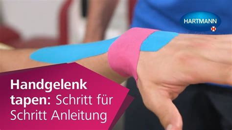 Handgelenk Tapen Anwendung Dermaplast Active Kinesiologisches Tape