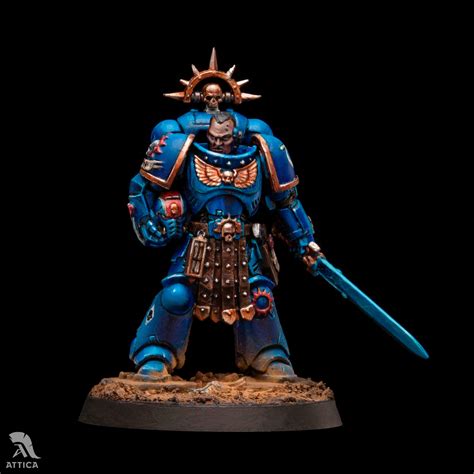 Lieutenant Amulius Ultramarines Painted Wargaming Figure Art Quality