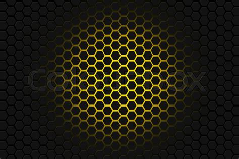 Yellow And Black Hexagon Background Stock Image Colourbox