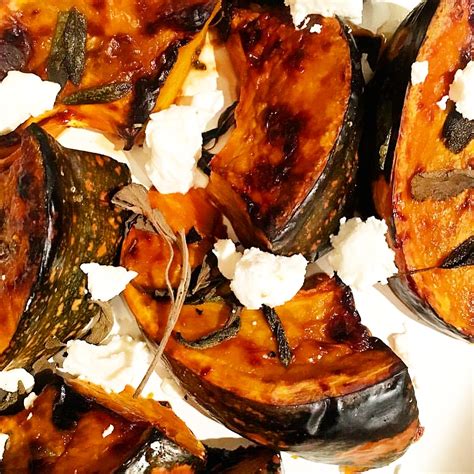 Cinnamon Spiced Roast Pumpkin With Crispy Sage And Goats Cheese