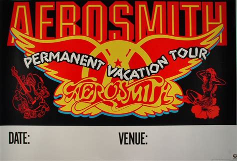 Aerosmith Poster, 1988 at Wolfgang's