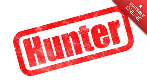 Hunter | Text Effect Generator