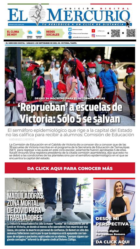 El Mercurio Digital 4 De Septiembre 2021 Tu Periódico A Un Click De Distancia ☑️ By El