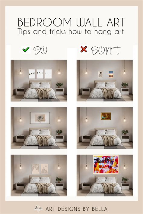 How To Pick And Hang Above Bed Art Art Designs By Bella Bedroom