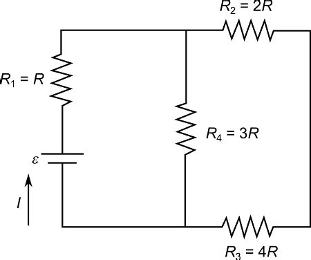 Four Resistors Are Connected To A Battery As Shown In The Figure The