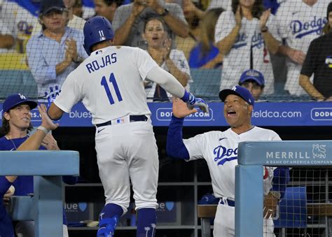 Dodgers News Miguel Rojas Talks Dugout Celebration After First Home