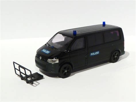 VW T5 Bus Mit Rammschutz Polizei Spezialeinsatzkommando SEK MEK GSG 9