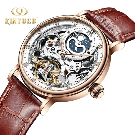 Kinyued Skeleton Tourbillon Mechanical Watch Best Sale Bellvalefarms