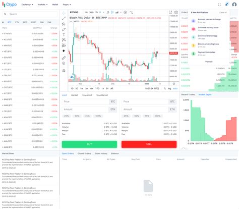 Crypo Cryptocurrency Trading Dashboard Html Template By Trendyui