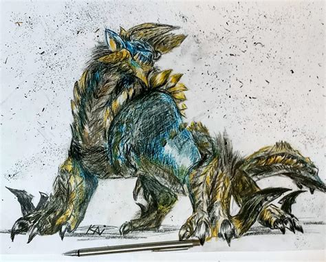 Zinogre fanart. rawr | Monster Hunter Amino