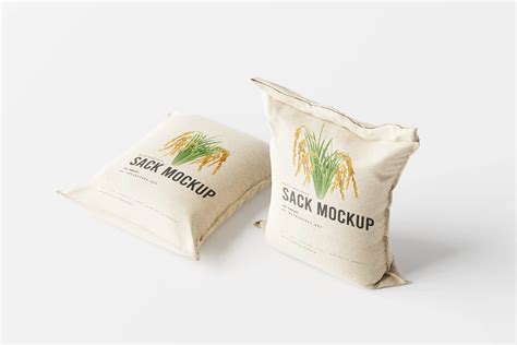 Rice Or Food Sack Mockup Mockup Free