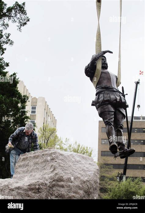 In This March Photo From Austin Texas Workers Erect A