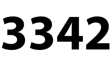 Zahl 3342