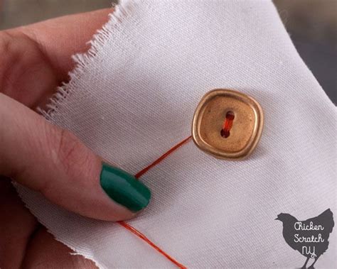 How To Sew On A Button Sewing Basics Sewing Buttons