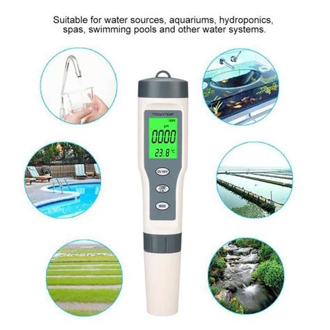 Stylo De Test De Qualit De L Eau En Portable Num Rique Tds Ph Temp