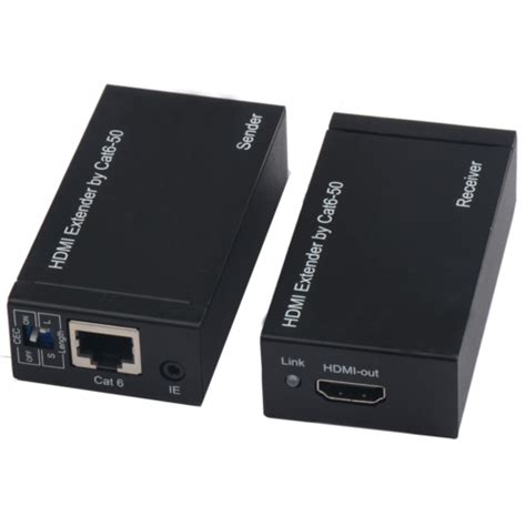 HDMI Extender 50m 164ft Over UTP Cable Cat5e 6 HDMI Extender Support