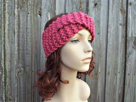 Chunky Knit Headband Knit Head Band Knit Ear Warmers Womens Headband