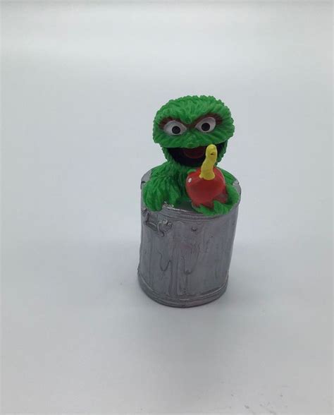 Sesame Street Oskar The Grouch Pvc Figure Toy Applause Etsy Canada