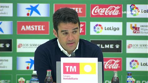 Rueda De Prensa De Alberto Toril Tras El Elche CF Vs Real Zaragoza 0 3