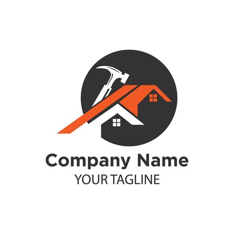 Home improvement logo. Tools icon. Roof repair logo. Home repair sign ...