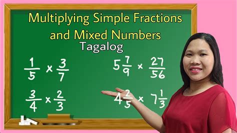 Multiplying Simple Fractions And Mixed Numbers Youtube