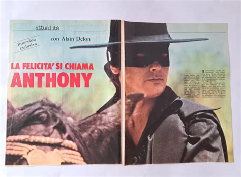 Alain Delon Coupure De Presse Pages Italy Clipping Rare