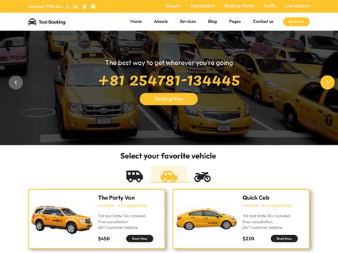 Taxi Booking Wordpress Theme Wordpress Org