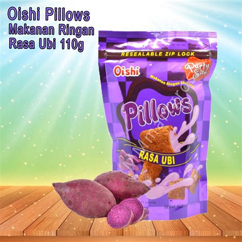 Jual SNACK OISHI PILLOWS RASA UBI 100g Shopee Indonesia