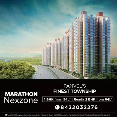 Marathon Nexzone Panvel S Finest Township 1 2 Bhk Homes