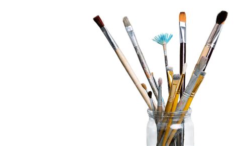 Premium Photo | Different Artist brushes closeup view