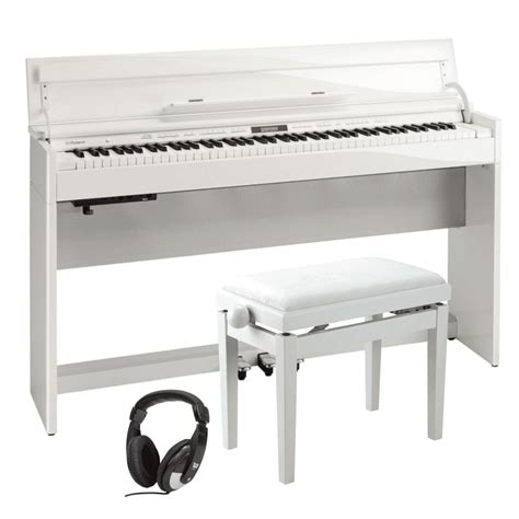 Roland DP603 Digital Piano Polished White Bundle From Rimmers Musi