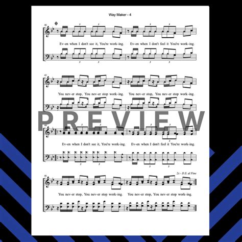 Way Maker (Sheet Music) — United Voice Worship