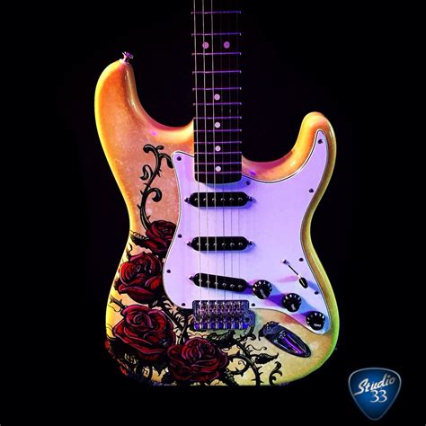 Custom Painted Stratocaster At The Fender Booth NAMM2015 Fender