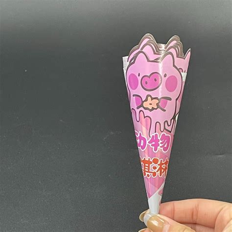 Biodegradable Bubble Waffle Paper Holder Cone Custom Cone Holder Food