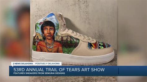 Positively Oklahoma Update: Trail of Tears Art Show Sneaker Art