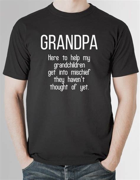 Funny Grandpa Shirt Grandad Ts Grandfather Shirt Fathers Etsy